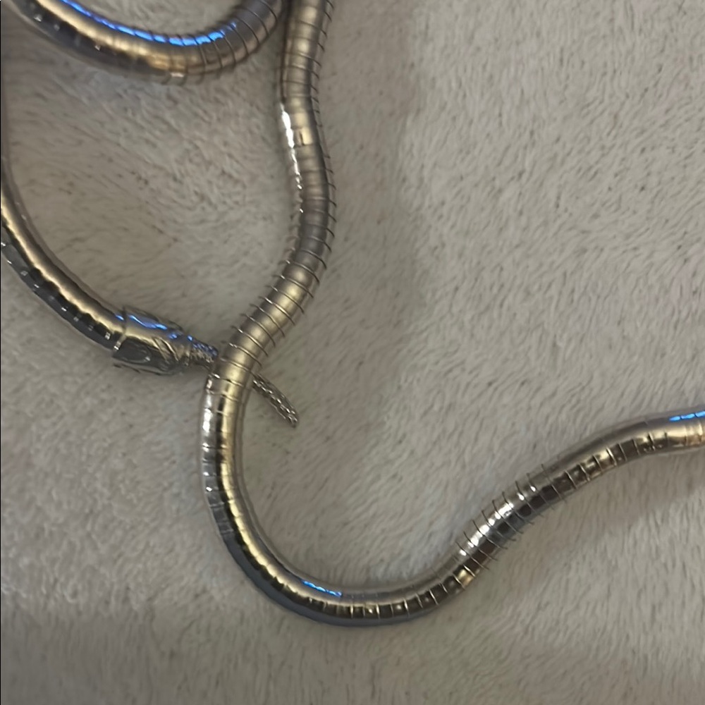 Silver Snake Necklace - Picture 12 of 12